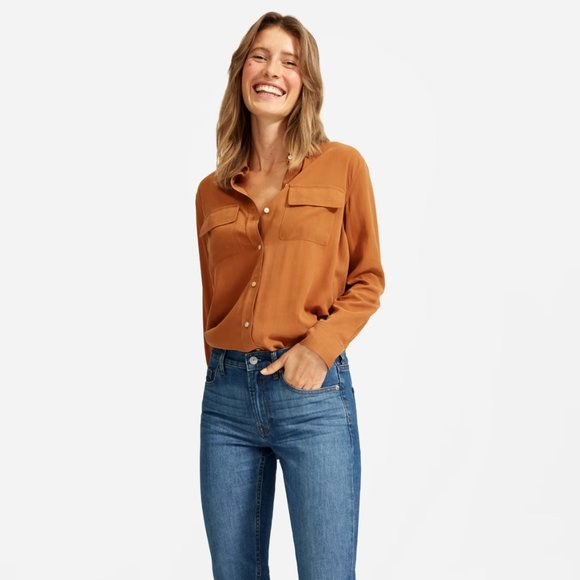 Everlane The Mid-Rise Skinny Jeans Women's Size 24 Medium Blue Stretch Denim - Picture 3 of 16